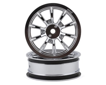 Silver SSD RC V Spoke Front 2.2” Drag Racing Wheels SSD00470