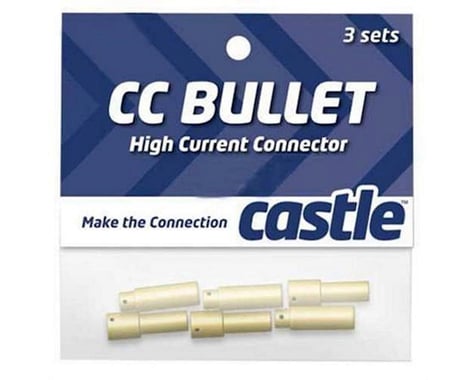 Castle Creations *BC* 4MM BULLET CONN 16G/13G 75A 3PC
