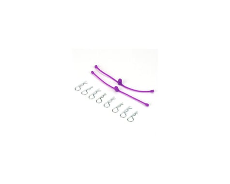 DuBro Body Klip Retainers w/Body Clips (Purple)