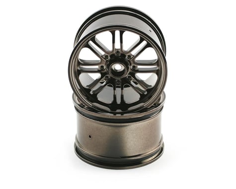 HPI 8-Spoke Wheel (2) (Savage X) (Black Chrome)