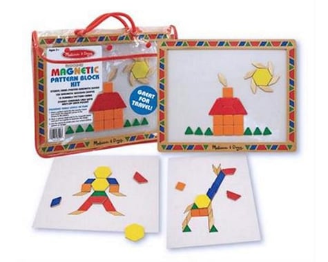 melissa & doug magnetic pattern block kit