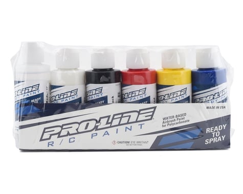 Pro-Line RC Body Airbrush Paint Primary Color Set (6)