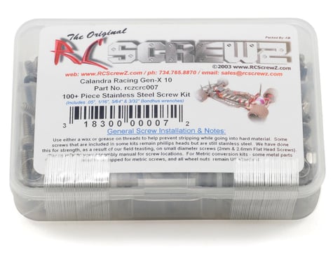 RC Screwz CRC Gen-X 10 Stainless Steel Screw Kit
