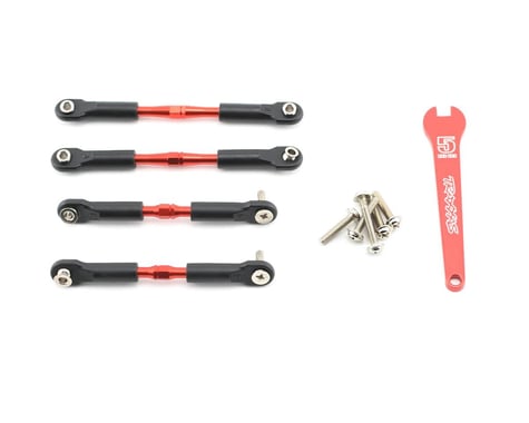 Traxxas Aluminum Turnbuckle Camber Link Set (Red) (4)
