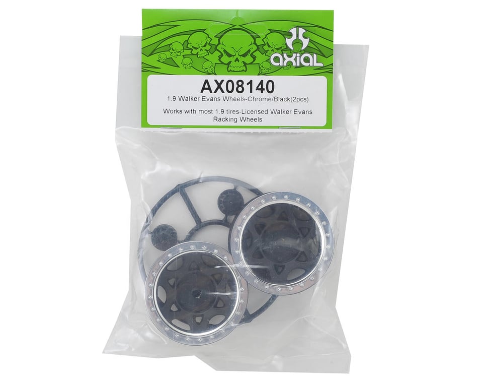 Axial 1.9 Walker Evans Street Wheel Chrome/Black AX08140 2