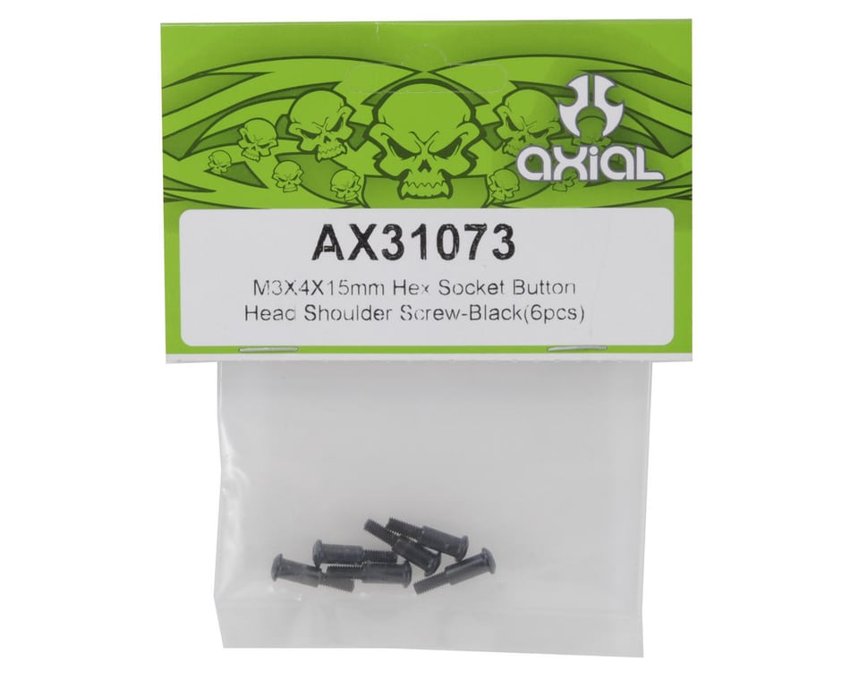 6 Axial Racing AX31073 Hex Socket Button Head Screw 3x4x15mm