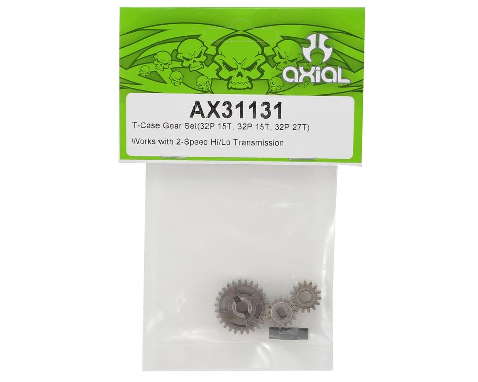 Axial Racing 1/10th Scale T-Case Gear Set 32P 15T/32P 27T/Yeti  AX31131