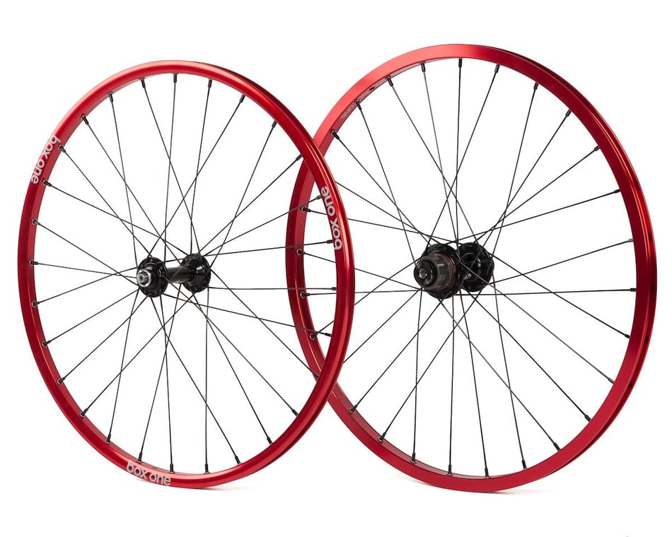 Box Three Bmx Wheelset X 1 1 8 Red Bx Ws1541 Rd Race Parts Dan S Comp