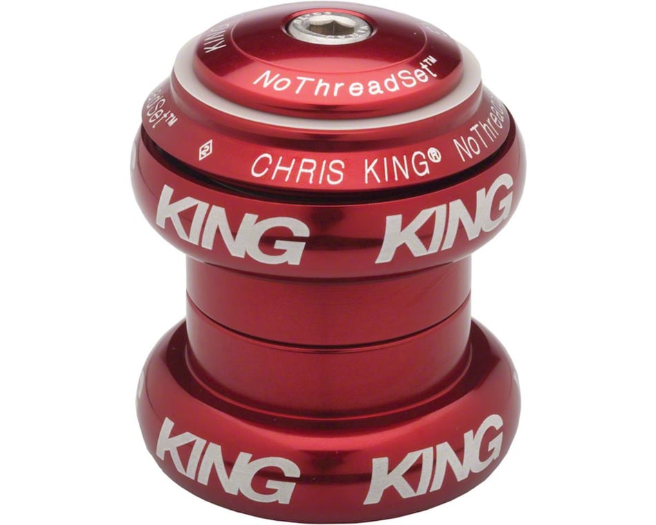 CHRIS KING No Threadset Bold 1-1/8" inch Threadless Bicycle Headset Black Red