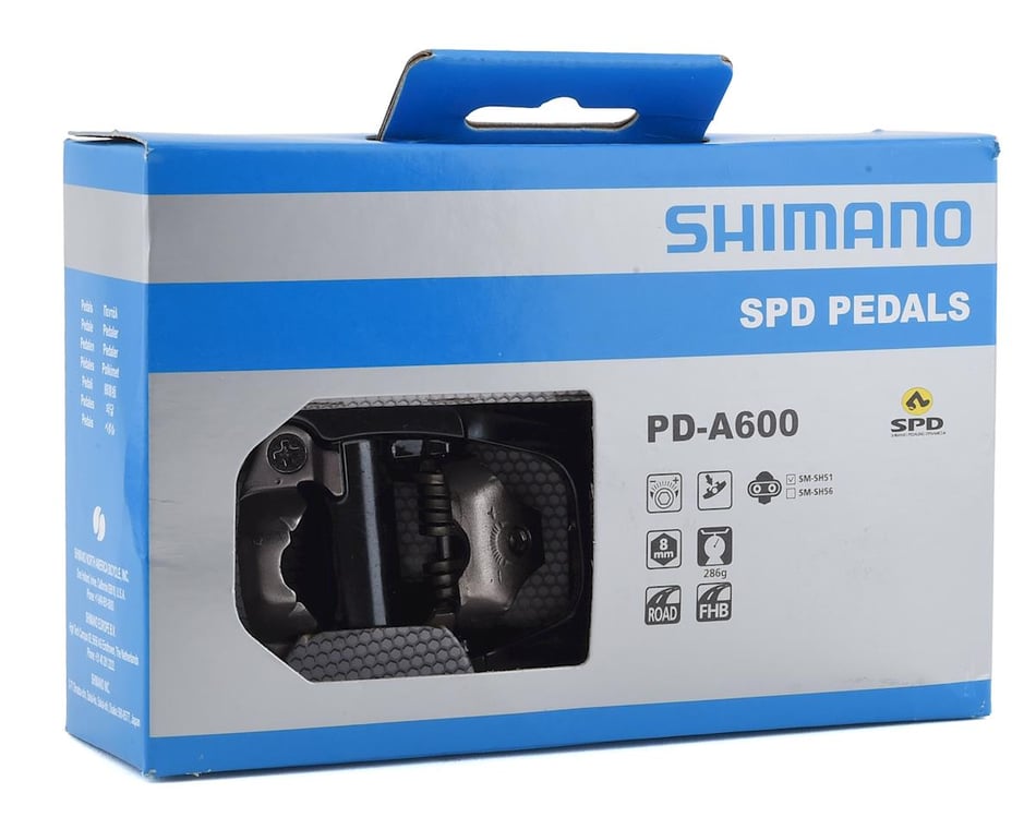 Shimano Pd A600 Spd Clipless Pedals W Cleats Sm Sh51 Epda600g Parts Performance Bicycle