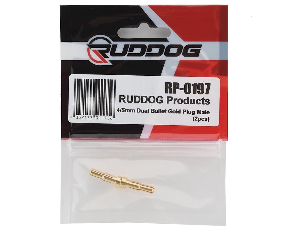 2 RDGRP-0197 PartsBlast Replacement for Ruddog 4/5mm Dual Gold Male Bullet Plug 