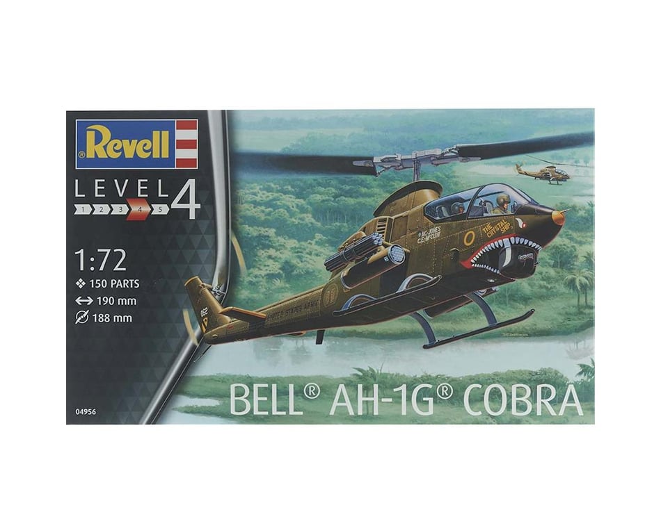 Revell 1/72 Bell AH-1G Cobra Plastic Model Kit 04956 RVL04956