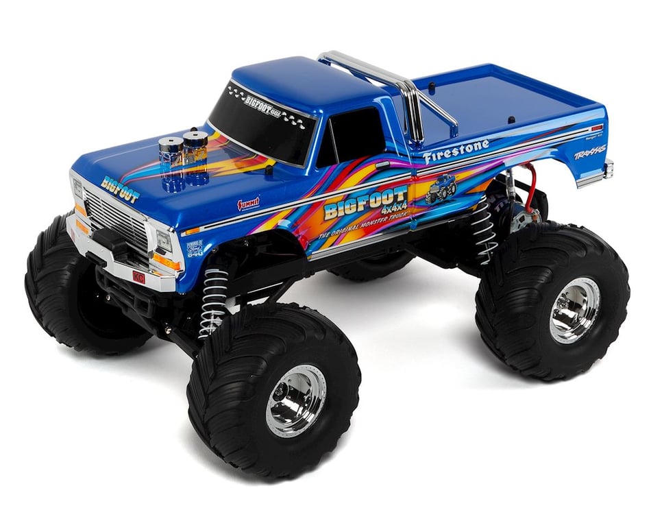 Traxxas Bigfoot No 1 Officially Licensed 1 10 Rtr 2wd Monster Truck Tra 1 Bluex Cars Trucks Hobbytown
