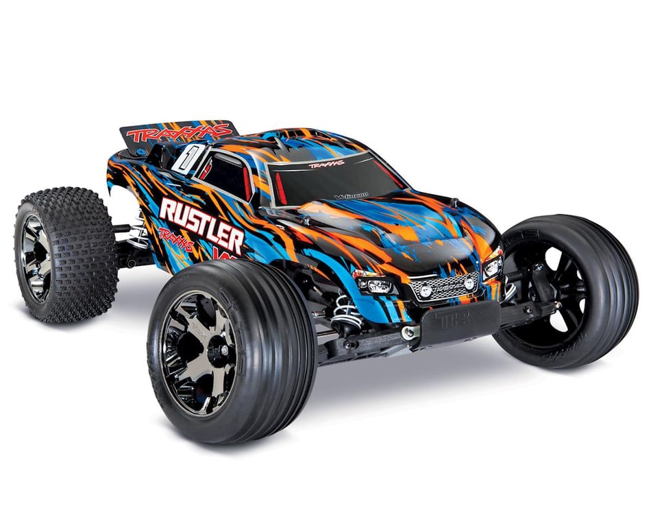 Traxxas Rustler VXL 1/10 Scale Painted Blue Multi-Color Body w/ Decals
