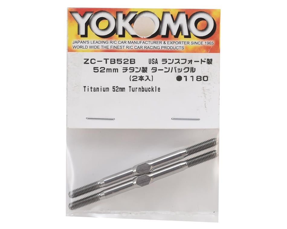 2 Yokomo ZC-TB52B 52mm Titanium Turnbuckle