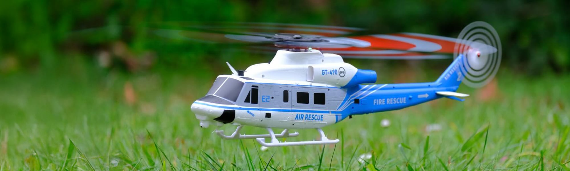 aseir custom sky blue cream ghk-cu shipping europe Goosky Goosky Legend E2 GPS 2.4G 6CH UH-1Y TOF Altitude Hold Dual Brushless Direct Drive Motor 1:35 Scale RC Helicopter BNF / RTF with GTS Flight Cont