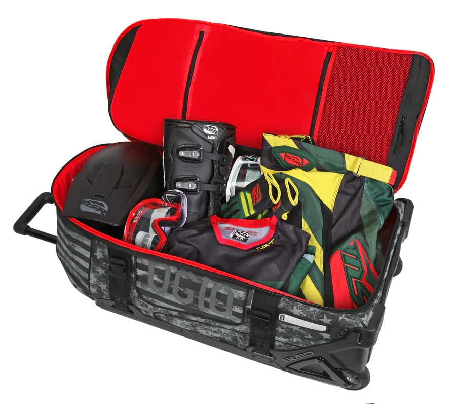 Ogio 9800 gear bag with motocross gear inside