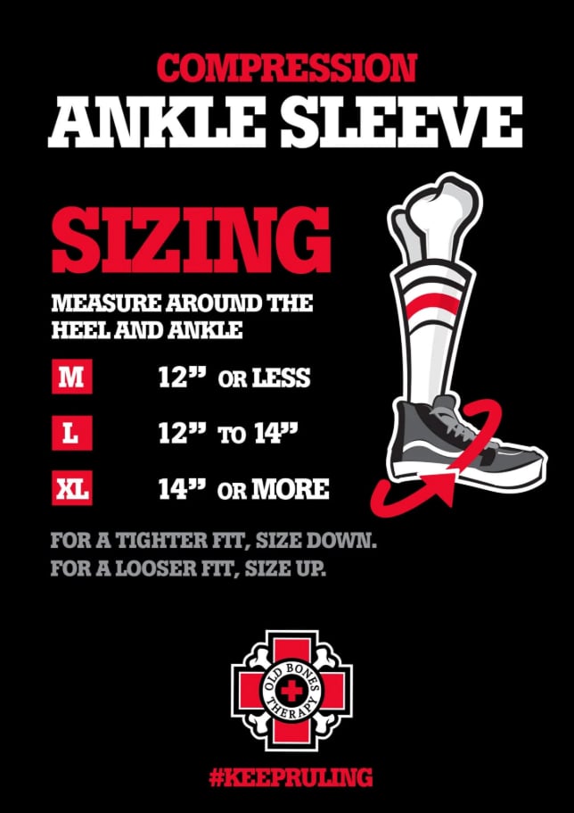Old Bones Wrist size chart.