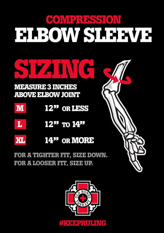Old Bones Wrist size chart.