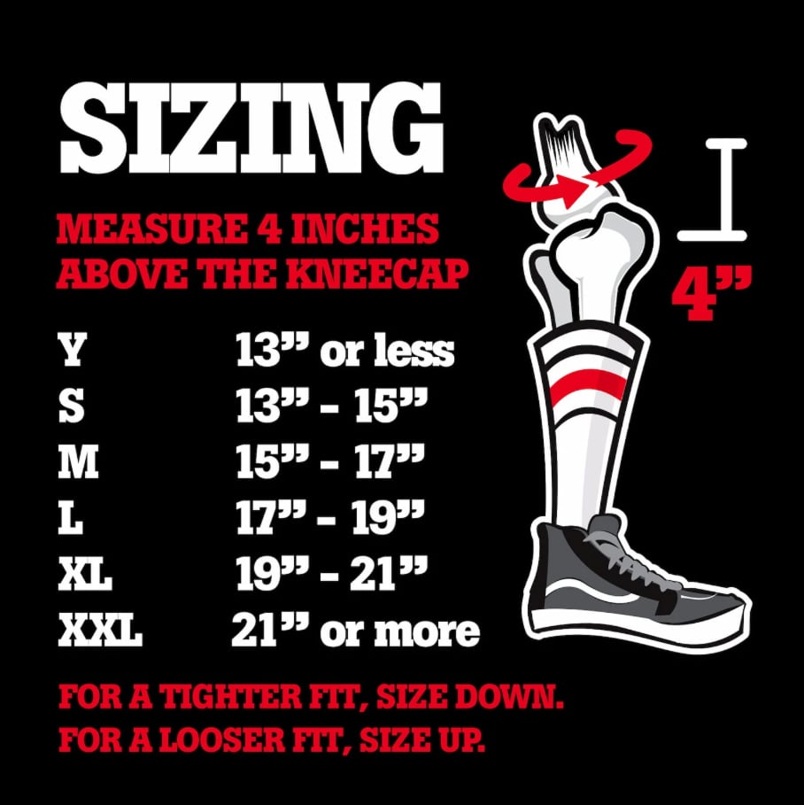 Old Bones Wrist size chart.