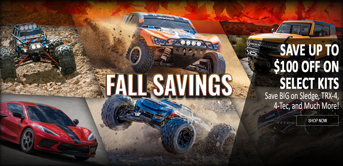 Save up to $100 on Traxxas RC Cars & Trucks