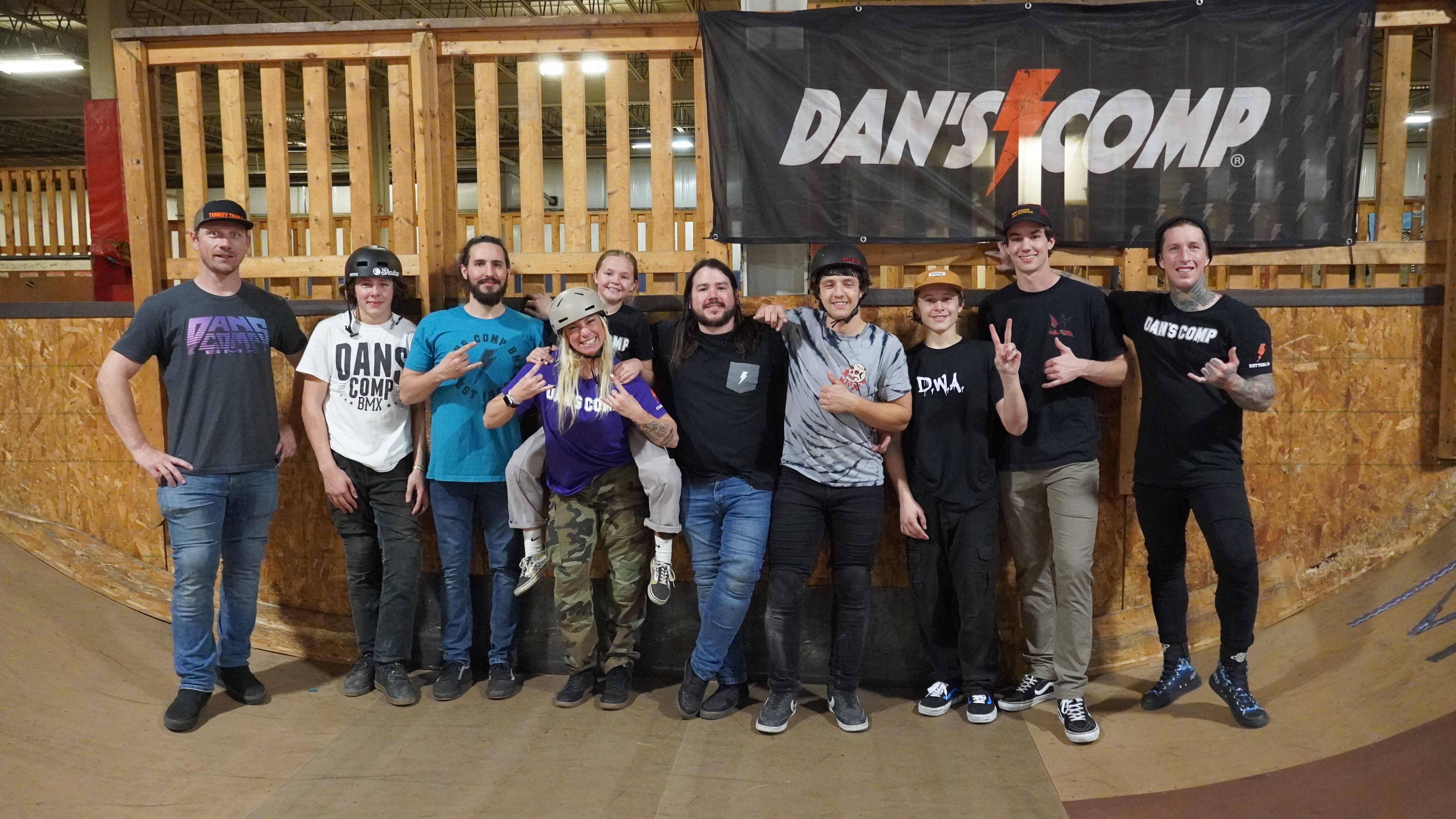 Dan's Comp team and employees at the Boston Jam