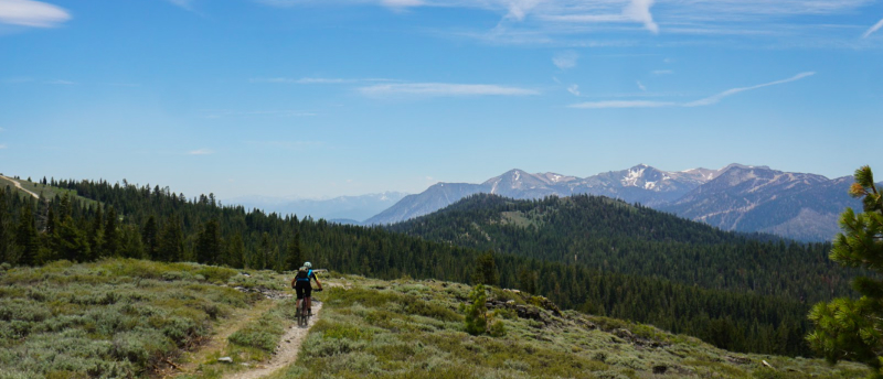 Mountain Biking Landscape Photo