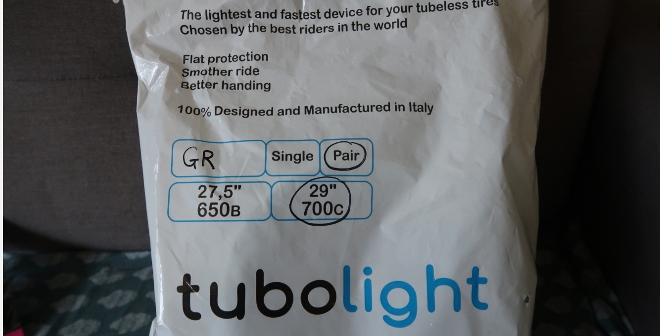 Tubolight inserts in packaging