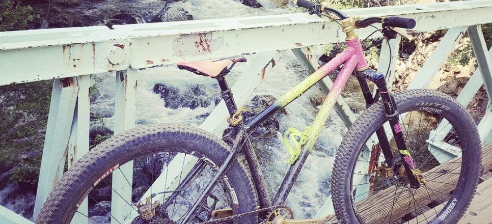 image of Kate's bike with WTB Trail Boss tires on it