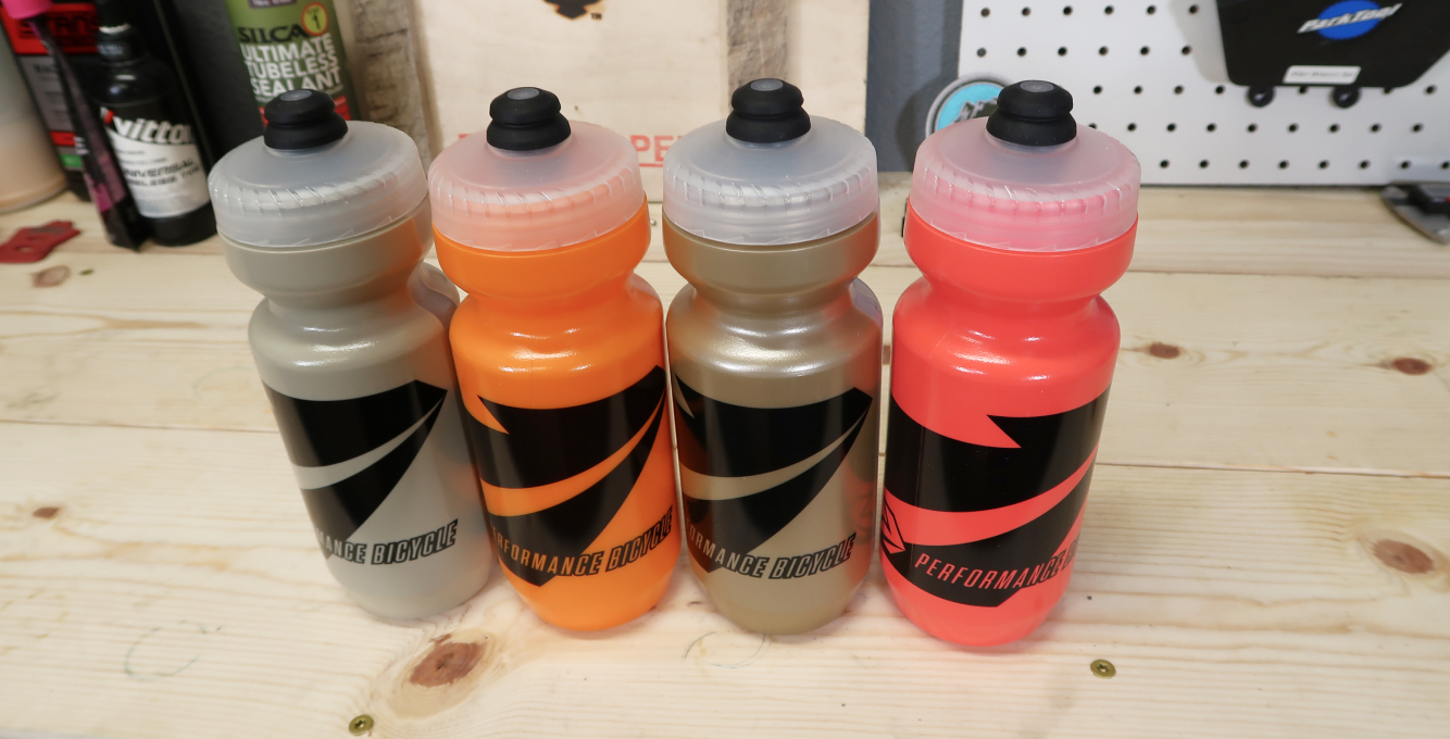Performance Bicycle Water bottles in different colors