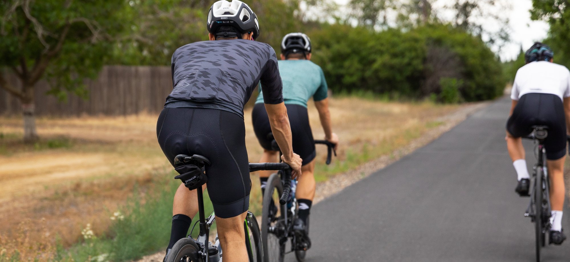 image of cyclists riding on bike path