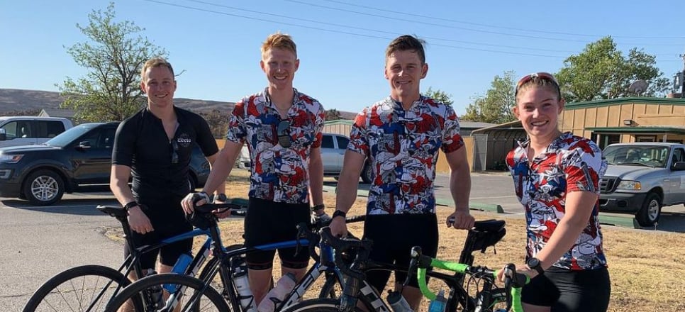 Group of riders before the Tour De Fort Sill event