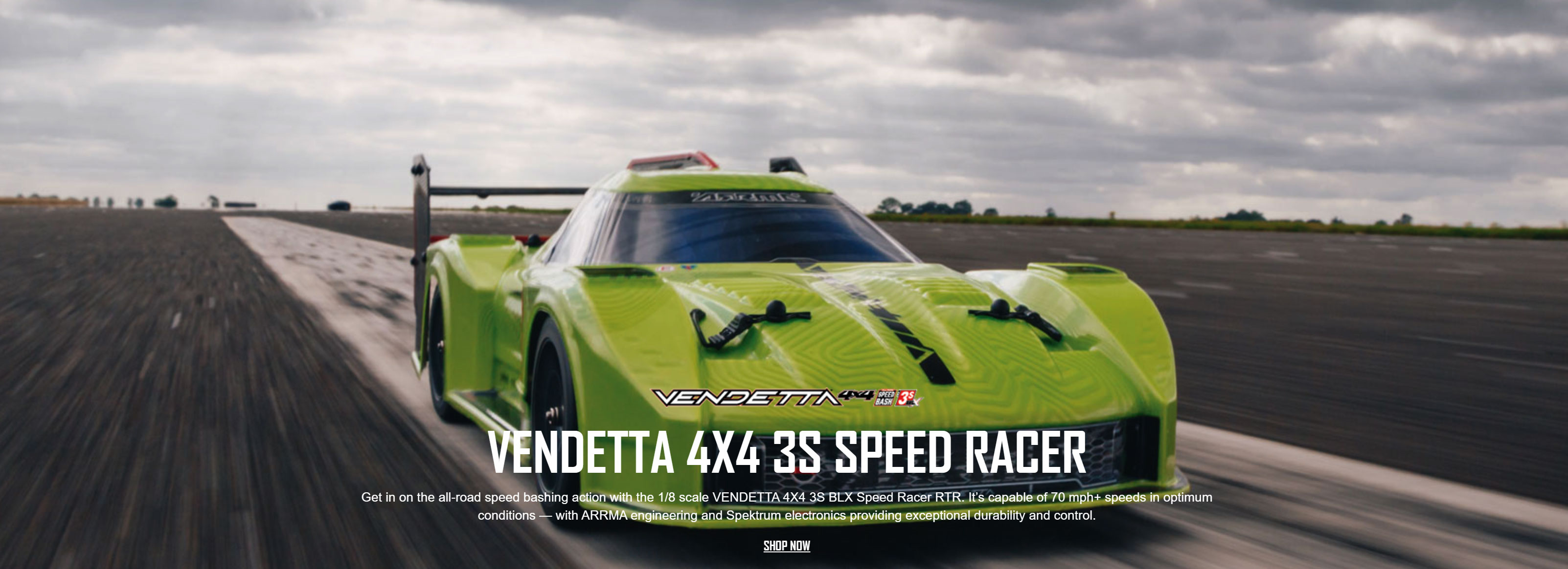 Arrma Vendetta 3S BLX Brushless 1/8 RTR Electric 4WD Speed Bash Racer