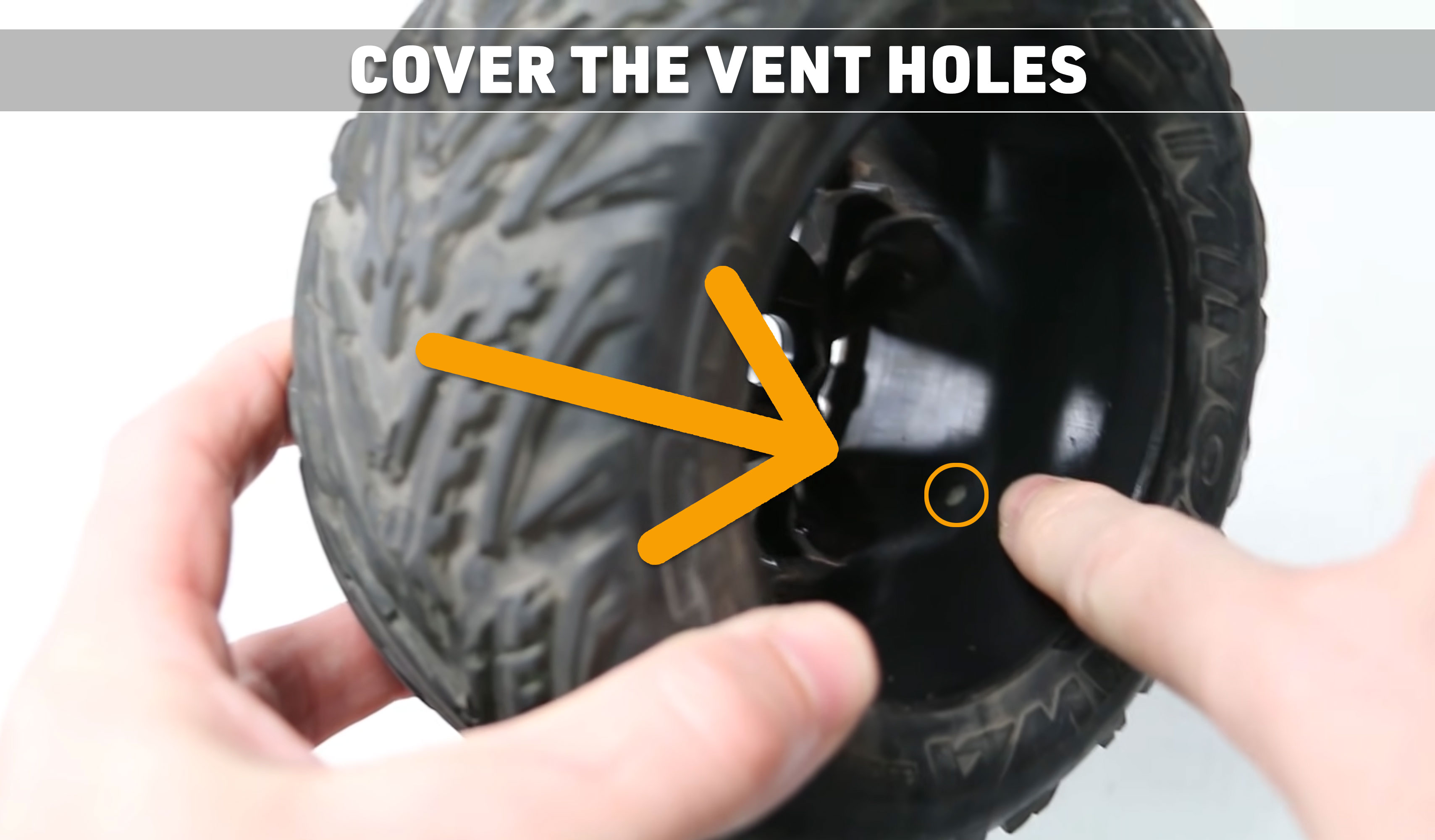 Cover the Vent Holes in Your Wheels