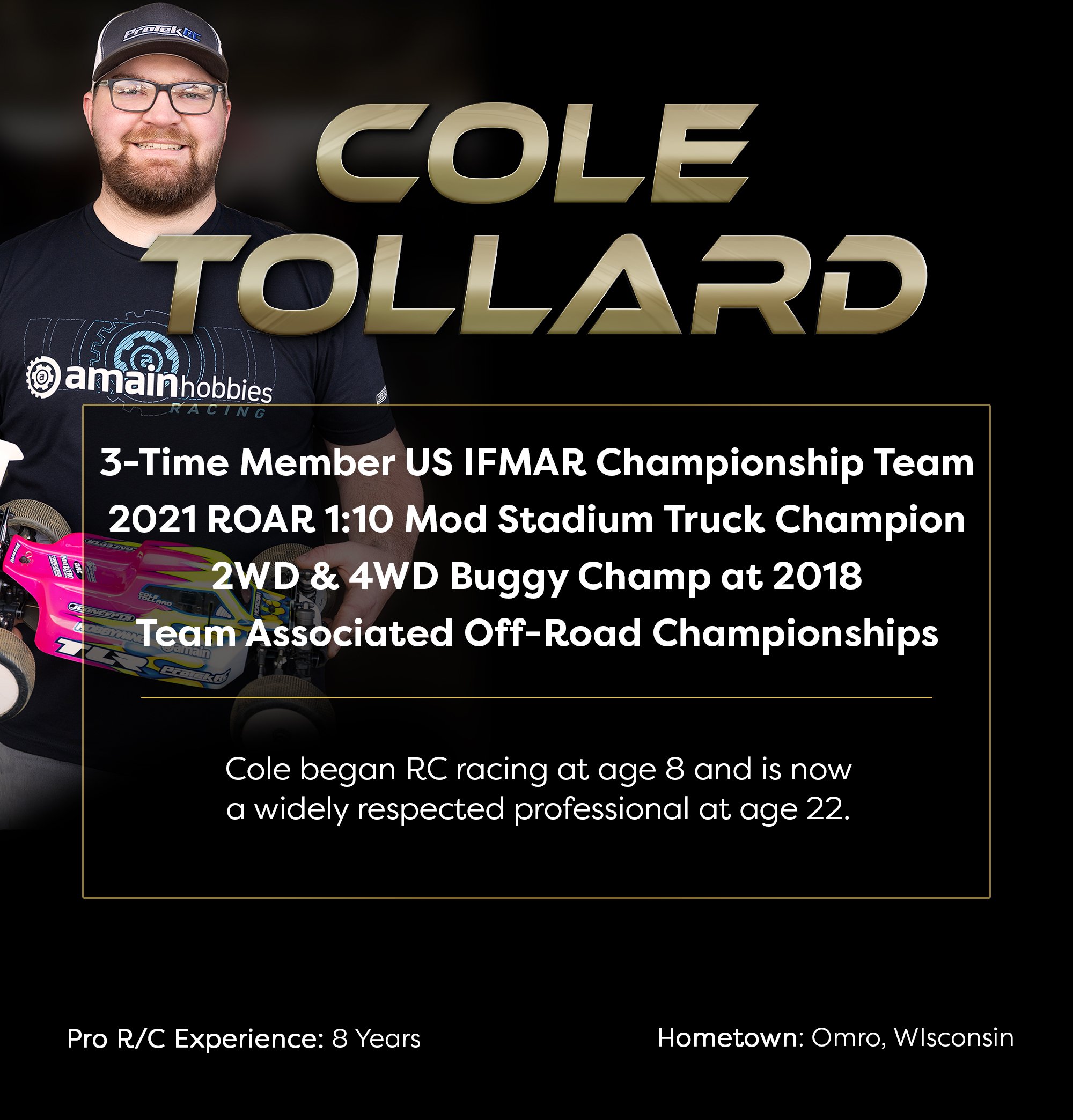 ProTek RC PRO Team Driver Cole Tollard