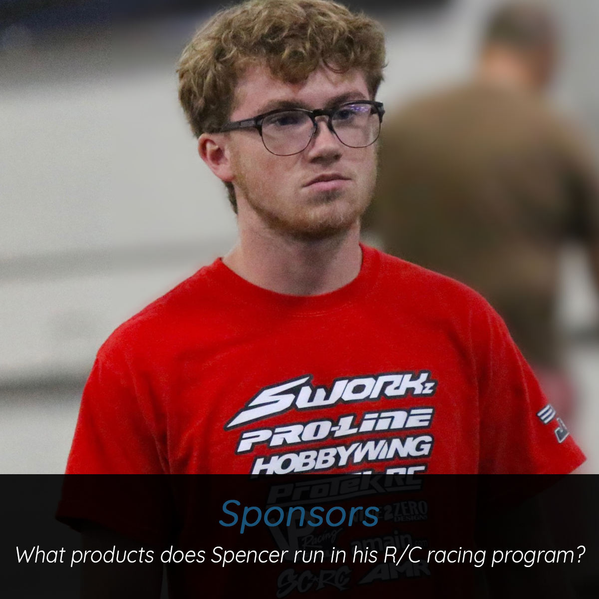 What brands does Spencer use in his RC race program?