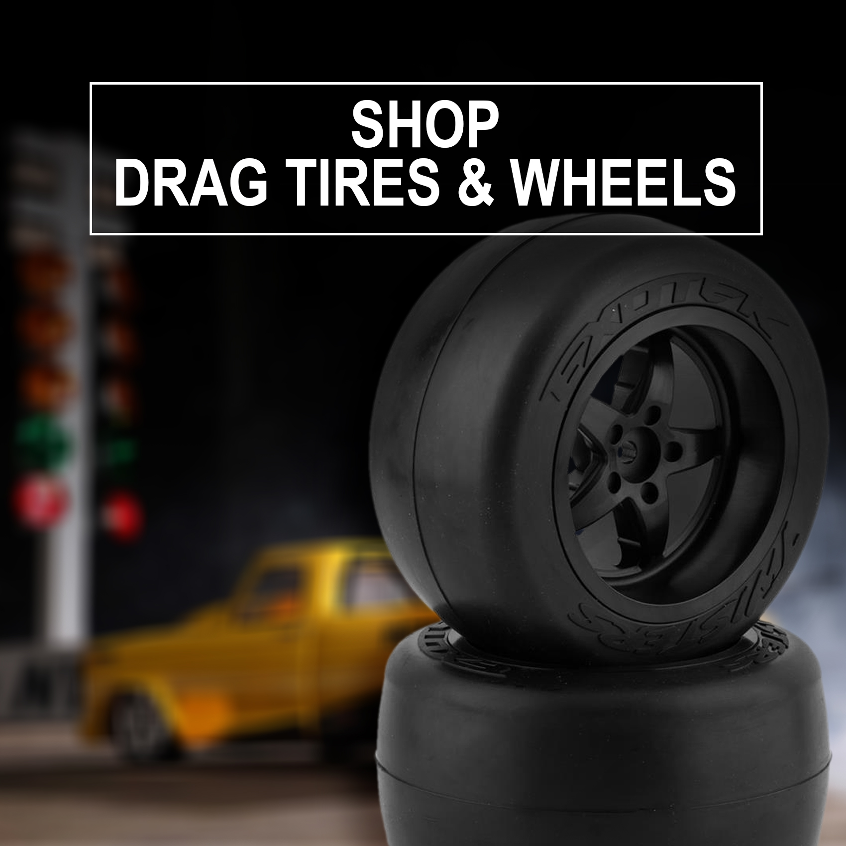 RC Drag Race Tires and Wheels