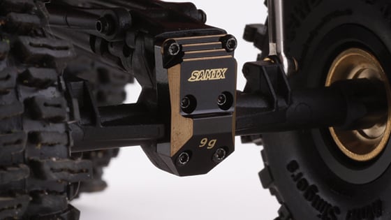 Samix SCX24 Brass Differential Cover SAMSCX24-4075