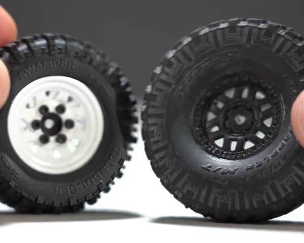 SCX24 Stock vs. Upgraded Tires