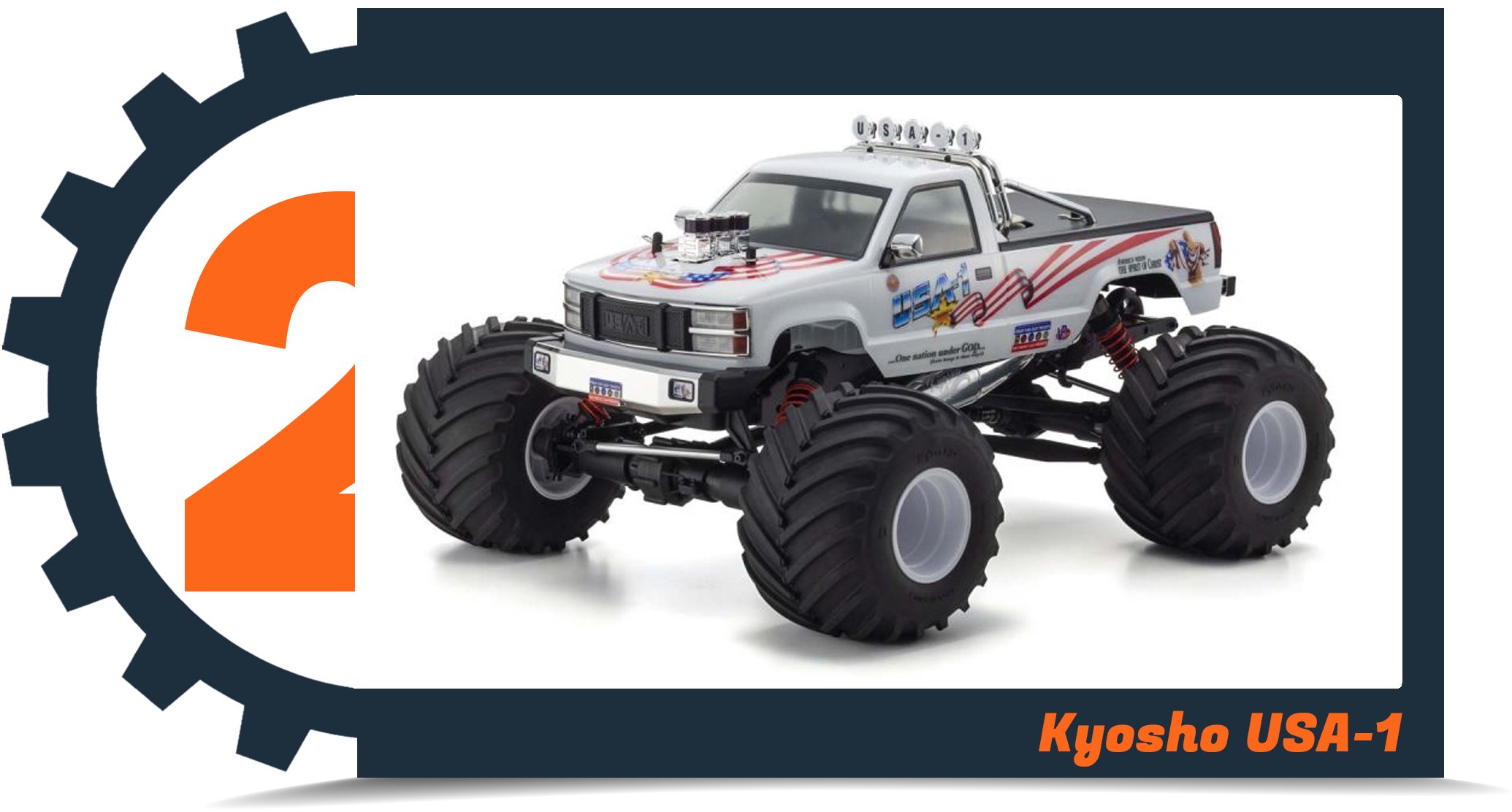 Top 10 RC Cars for 2021 - Number 2 - Kyosho USA-1 1/8 Scale Nitro Truck