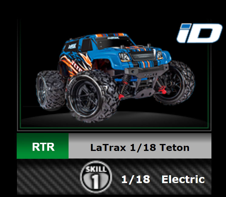 Traxxas LaTrax Teton 1/18 4WD RTR Monster Truck 