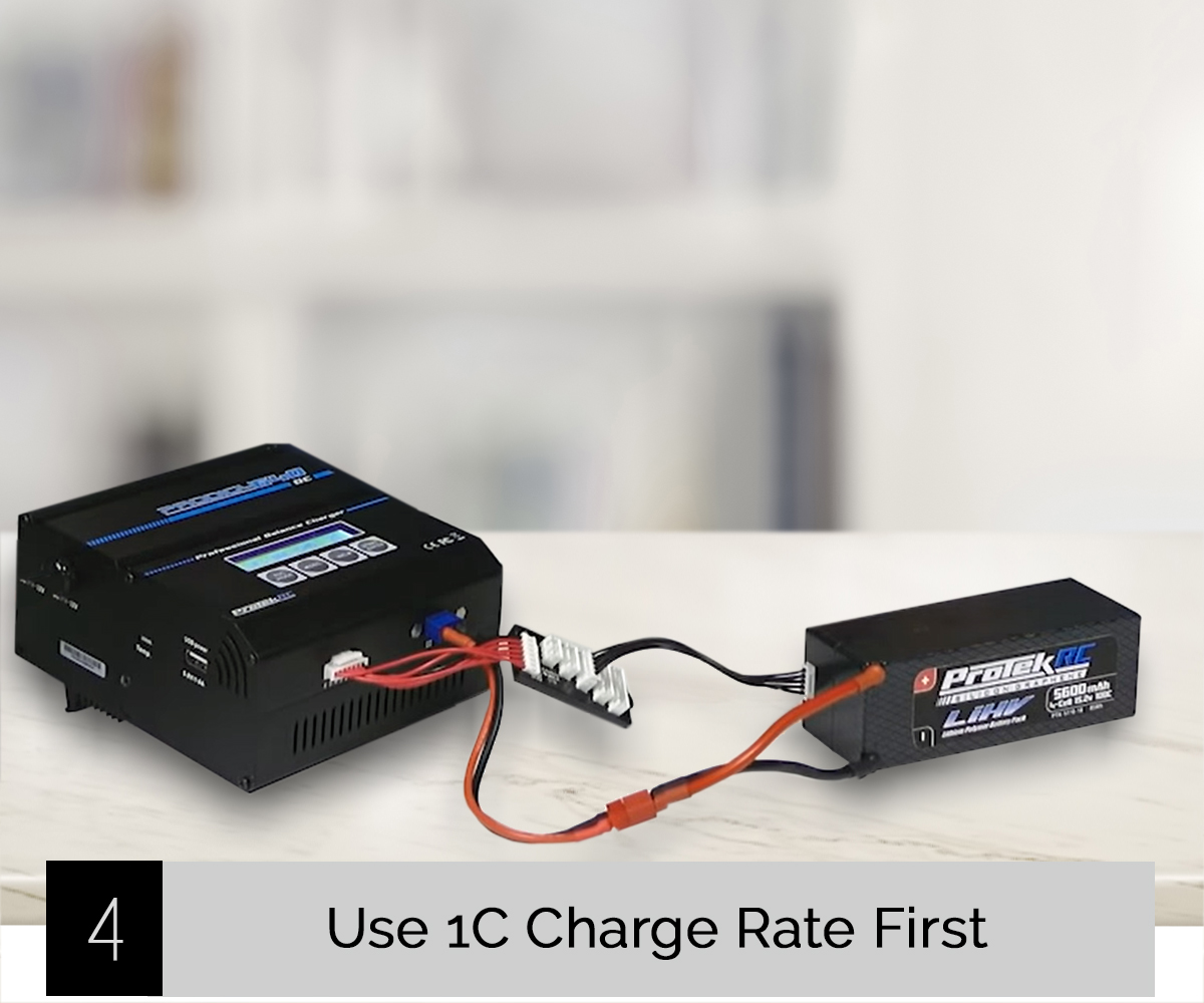 Tip 4-Use 1C Charge Rate First