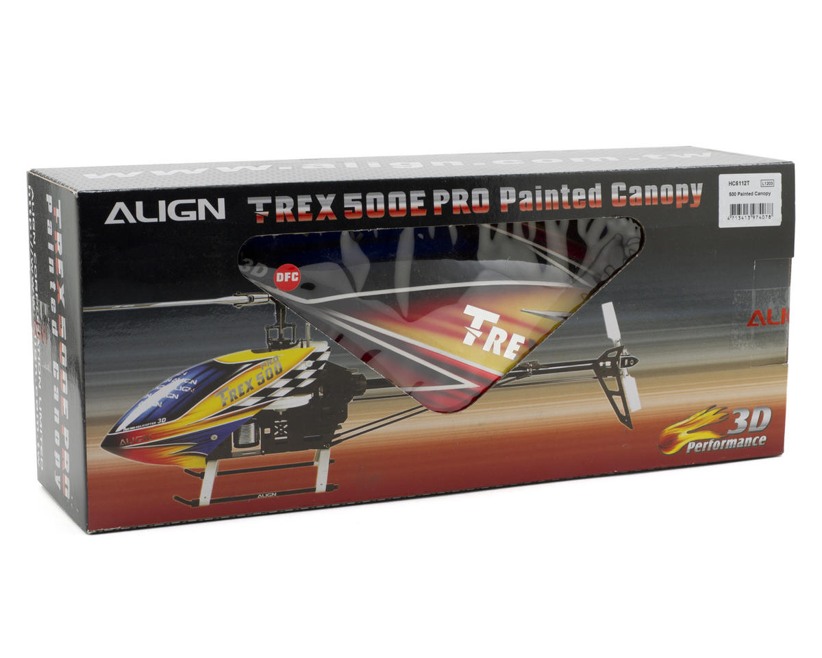 Align 500 Painted Canopy (Blue/Red/Yellow)