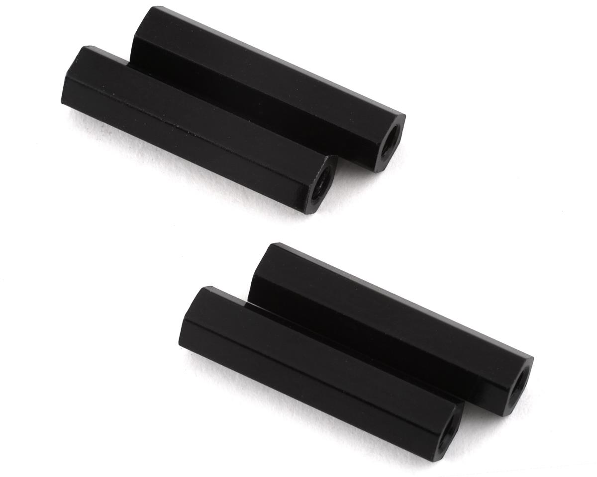 Support De Servomoteur En Aluminium Pour Véhicules ARRMA - Plaque Rouge, Poteaux Noirs, Cadre Composite Renforcé