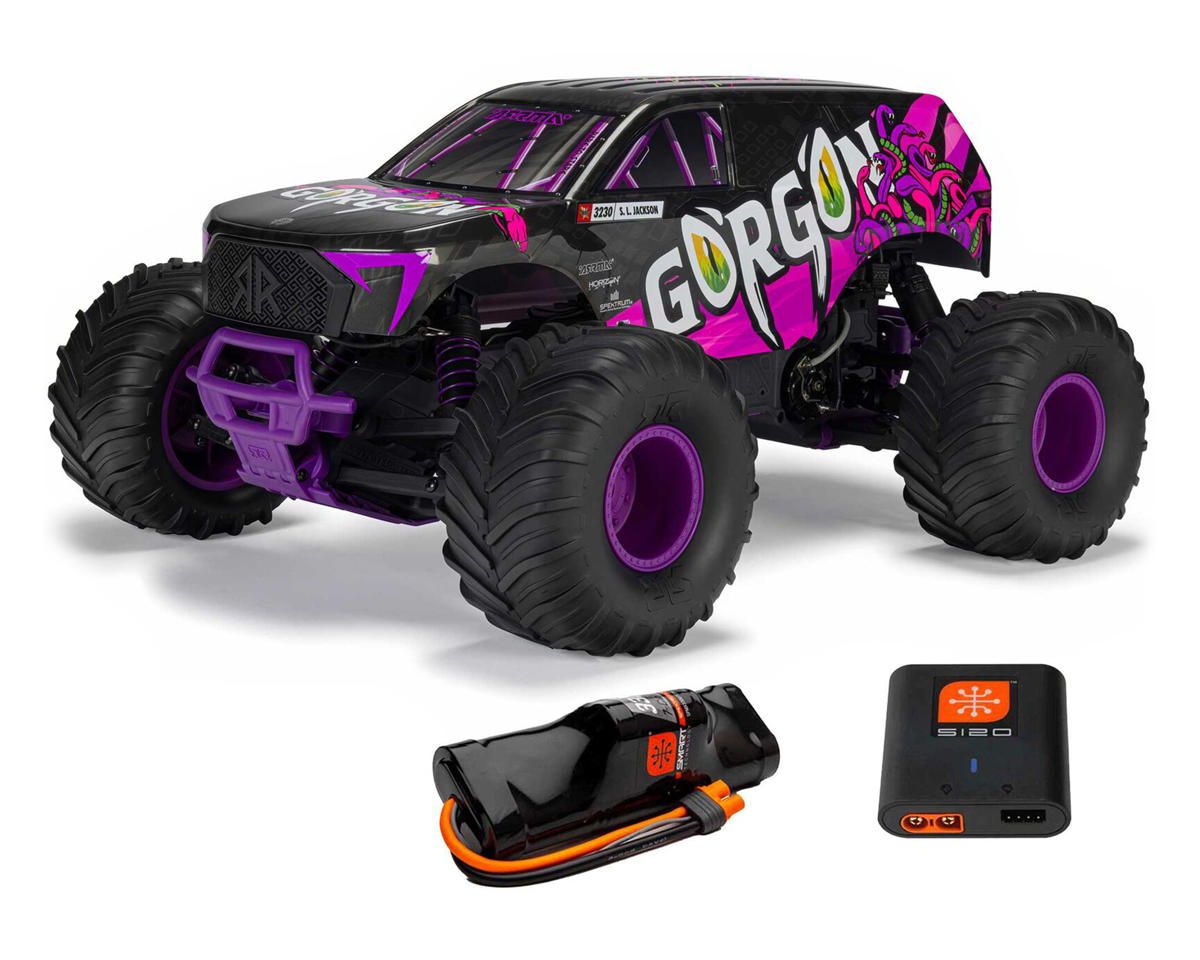 Arrma Gorgon 4X2 MEGA 550 1/10 RTR Brushed Monster Truck (Purple