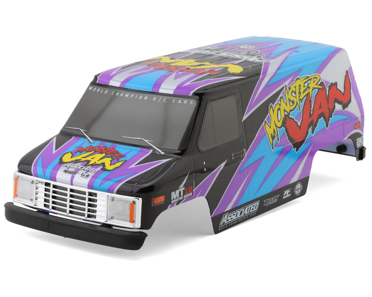 Team Associated MT12 Monster Van Pre-Painted Body Set [ASC41116