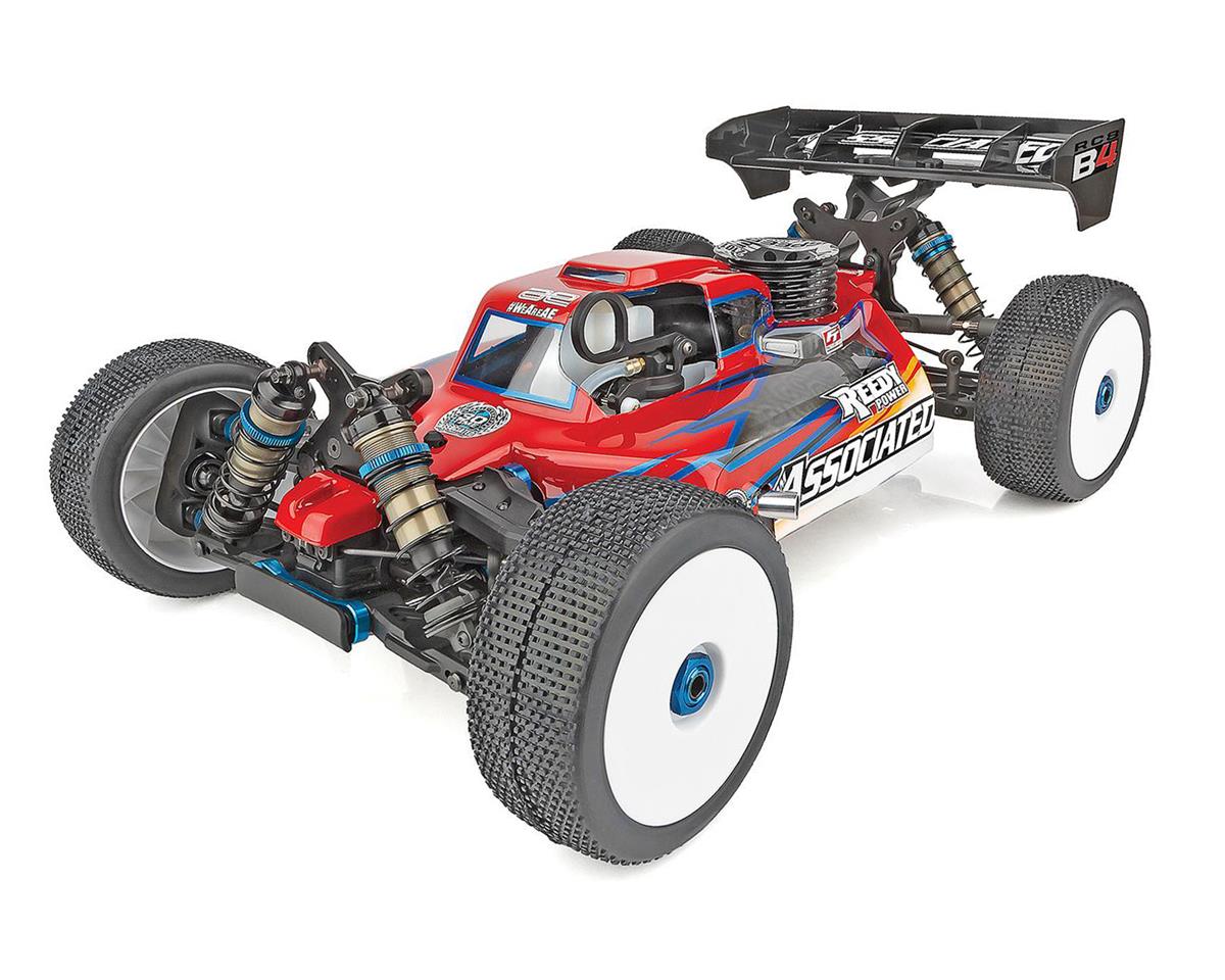 B7034R 1/8 Scale Off Road Wheels and Tyres RC Nitro Buggy Red x 4 