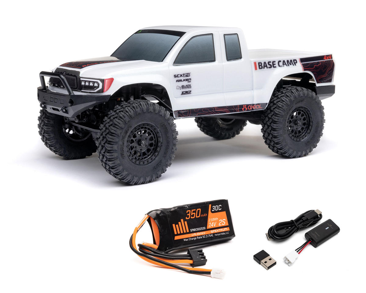 Axial SCX24 Base Camp 1/24 4WD RTR Scale Mini Crawler (White) [AXI ...