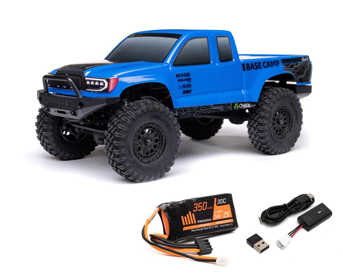 Axial SCX24 Base Camp 1/24 4WD RTR Scale Mini Crawler (Blue) [AXI ...