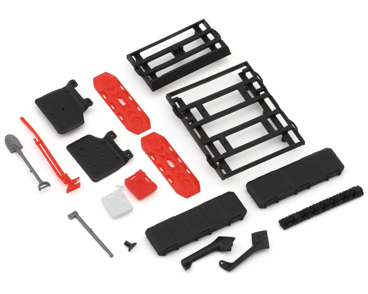 Axial SCX30 Jeep Wrangler JLU Roof Rack & Accessories Set [AXI